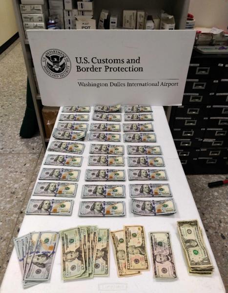 Dulles CBP Seizes Nearly $28k In Unreported Currency From Ghana-bound ...